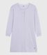 Chemise de nuit femme en coton à rayures