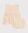 Robe sans manche avec bloomer en jersey léger bébé blanc AVALANCHE/ MULTICO