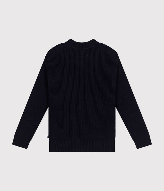Pull en côte anglaise en coton Femme bleu SMOKING