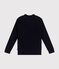 Pull en côte anglaise en coton Femme bleu SMOKING