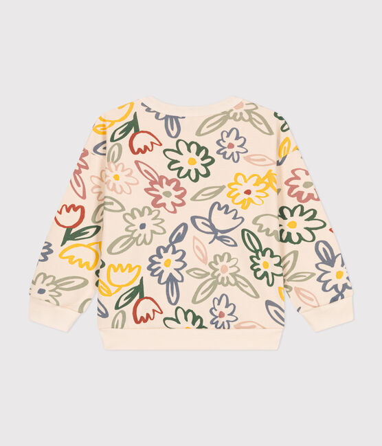 Sweatshirt en molleton enfant fille blanc AVALANCHE/ MULTICO