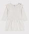 Robe en laine et coton bébé. beige MONTELIMAR CHINE