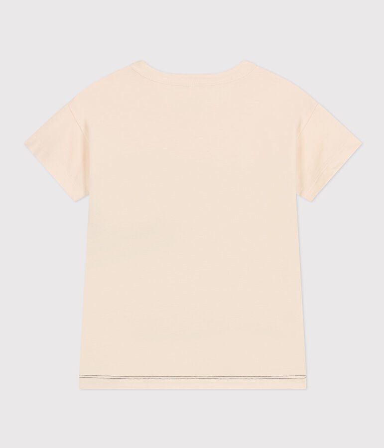 Tee-shirt en jersey enfant gar&ccedil;on blanc AVALANCHE/ MULTICO