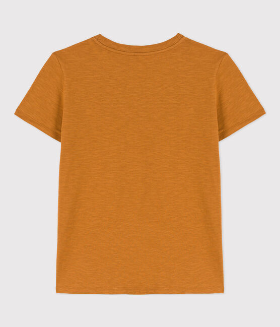 Tee-shirt LE DROIT col rond en coton Femme marron TOAST