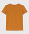 Tee-shirt LE DROIT col rond en coton Femme marron TOAST