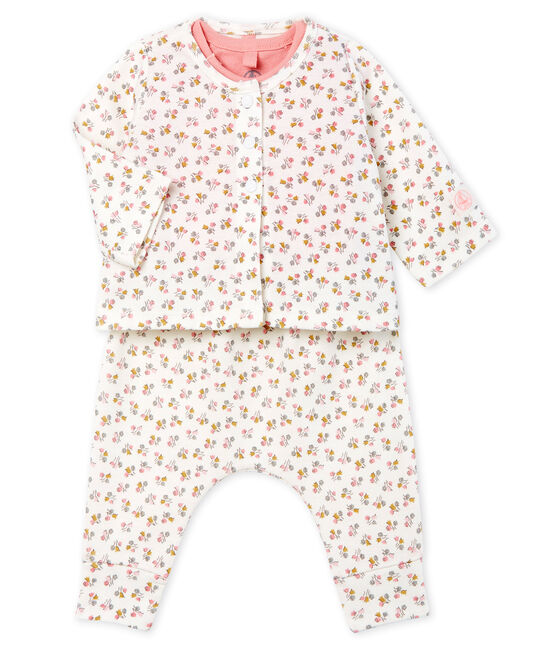Ensemble Trois Pieces Bebe Fille En Cote Marshmallow Multico Petit Bateau Ensemble Trois Pieces Bebe Fille En Cote Marshmallow Multico Petit Bateau