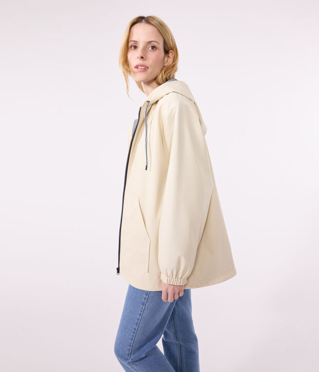 Cir&eacute; &agrave; capuche femme &eacute;cru