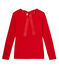 T-shirt femme à rayures paillettes rouge FROUFROU