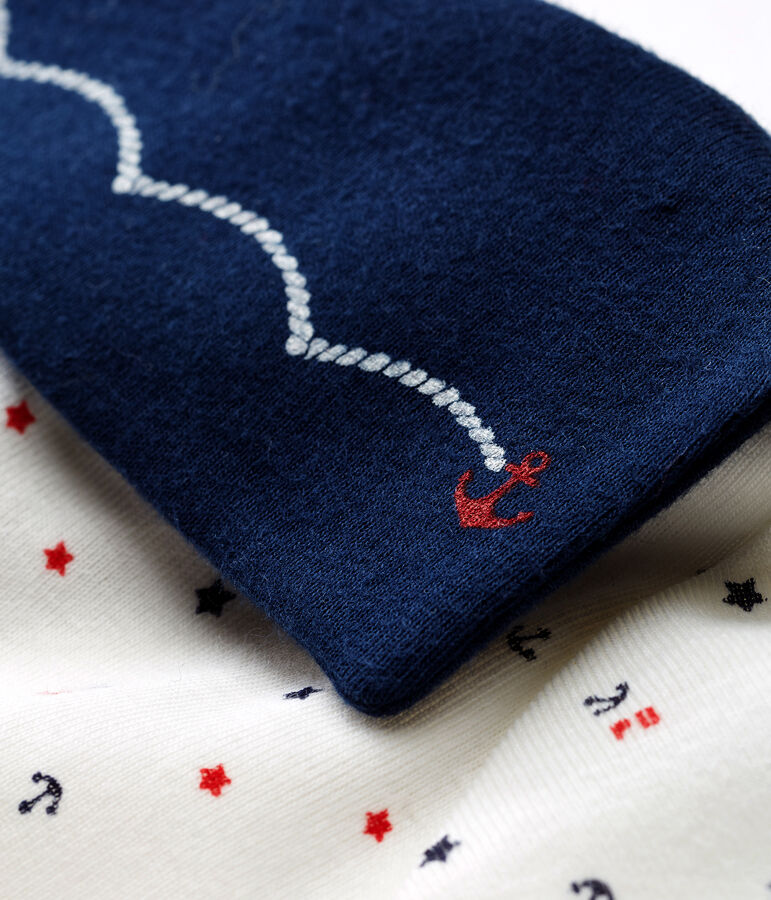 Combicourt b&eacute;b&eacute; gar&ccedil;on blanc/multicouleur