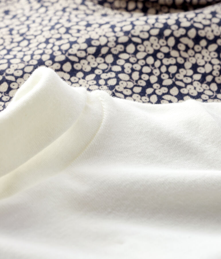 Lot de 2 bodies longues b&eacute;b&eacute; fille multicouleur