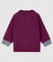 Sweatshirt bébé garçon imprimé violet CEPAGE