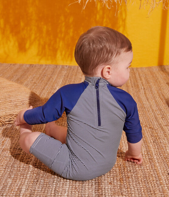 Combinaison Anti Uv En Matiere Recylee Bebe Medieval Marshmallow Petit Bateau