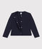 Cardigan en tubique matelassé enfant fille bleu SMOKING