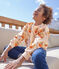 Sweatshirt imprimé en molleton enfant fille / garçon AVALANCHE/ BONGRIS