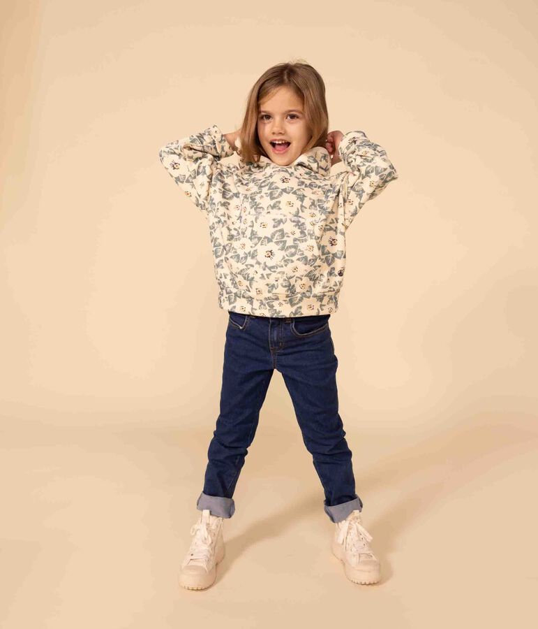 Sweatshirt &agrave; capuche en molleton enfant fille AVALANCHE+POLOCHON/ MULTICO