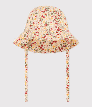 PETIT BATEAU - Capeline fleurs bébé