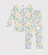 Pyjama ajusté en coton imprimé à fleurs enfant