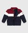 Doudoune enfant unie colorblock bleu SMOKING/blanc MULTICO