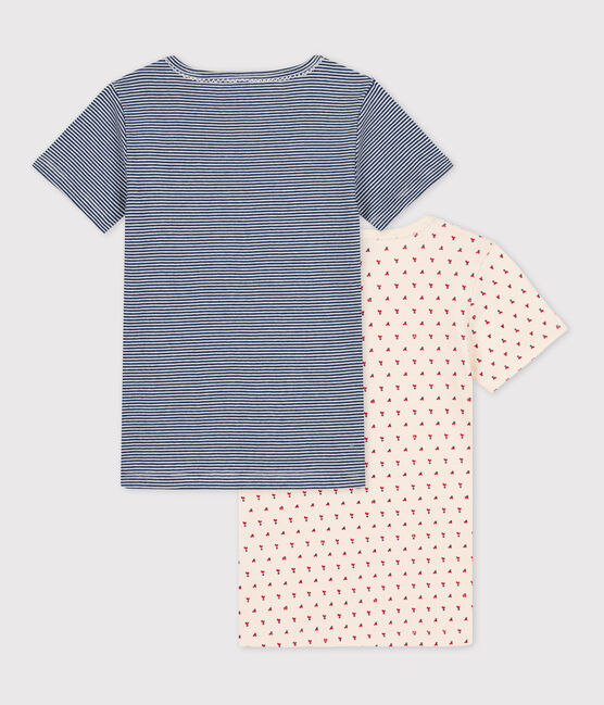 Lot de 2 tee-shirts manches courtes petite fille en coton variante 1