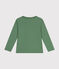 Tee-shirt manches longues en jersey fin enfant garçon vert PALMERAIE