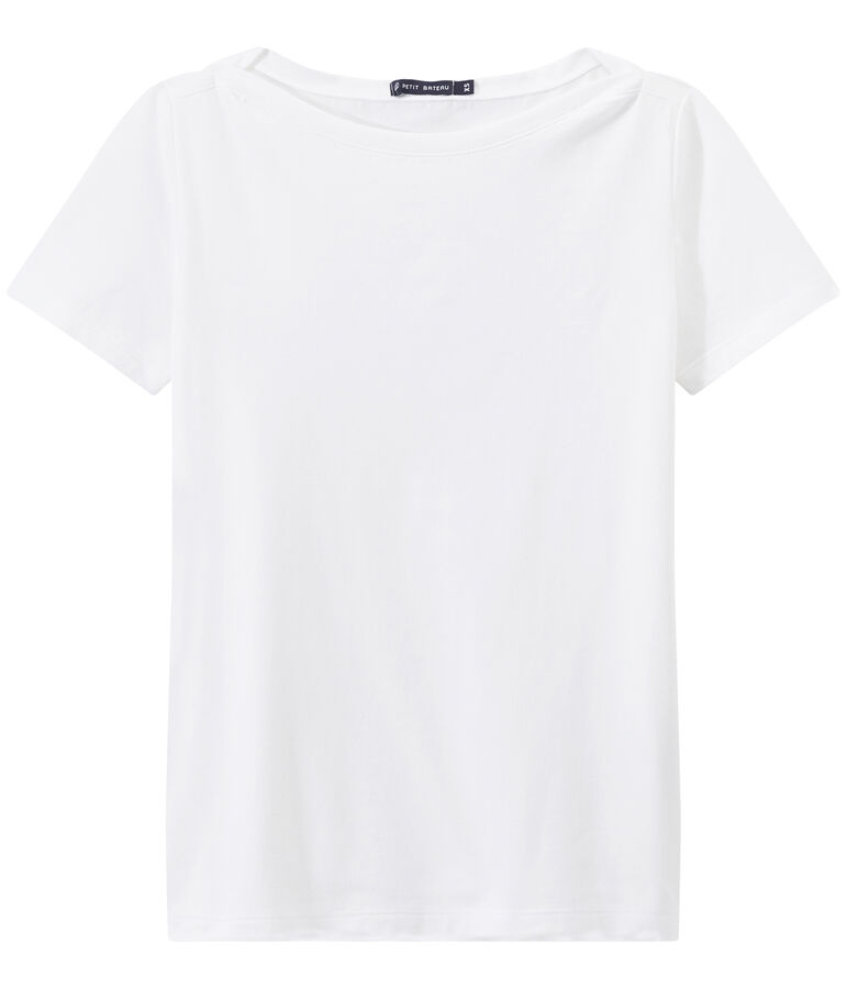 T-shirt femme AMIRAL en jersey fin blanc