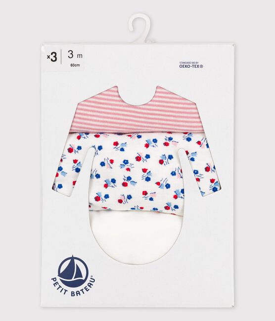 Lot de 3 bodies manches longues en coton variante 1