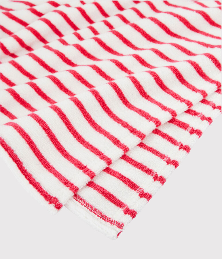 Poncho de plage &agrave; capuche b&eacute;b&eacute; mixte rose GEISHA