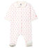 Dors bien bébé fille en tubique blanc MARSHMALLOW/rose GRETEL