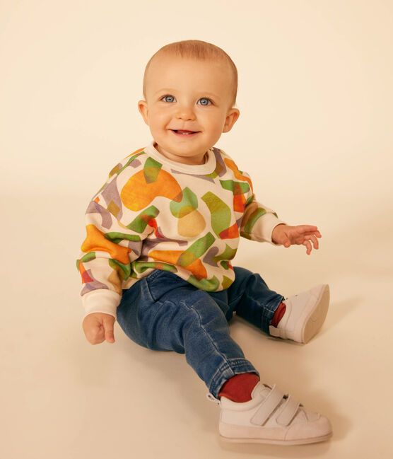 Sweatshirt en molleton bébé blanc AVALANCHE/ MULTICO