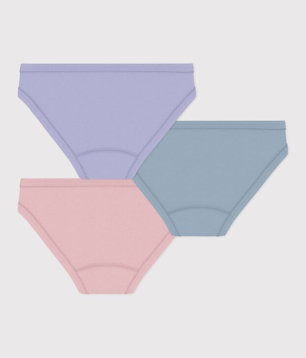 Lot de culottes enfant en coton uni multicouleur