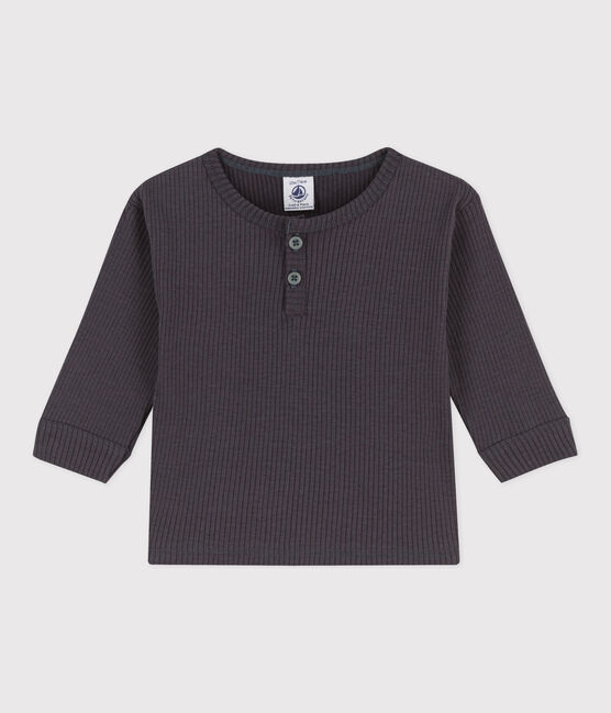 Tee-shirt manches longues bébé en maille côtelée gris DUMBO