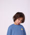 Sweatshirt enfant en coton uni bleu