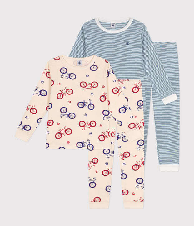Lot de 2 pyjamas en coton enfant multicouleur