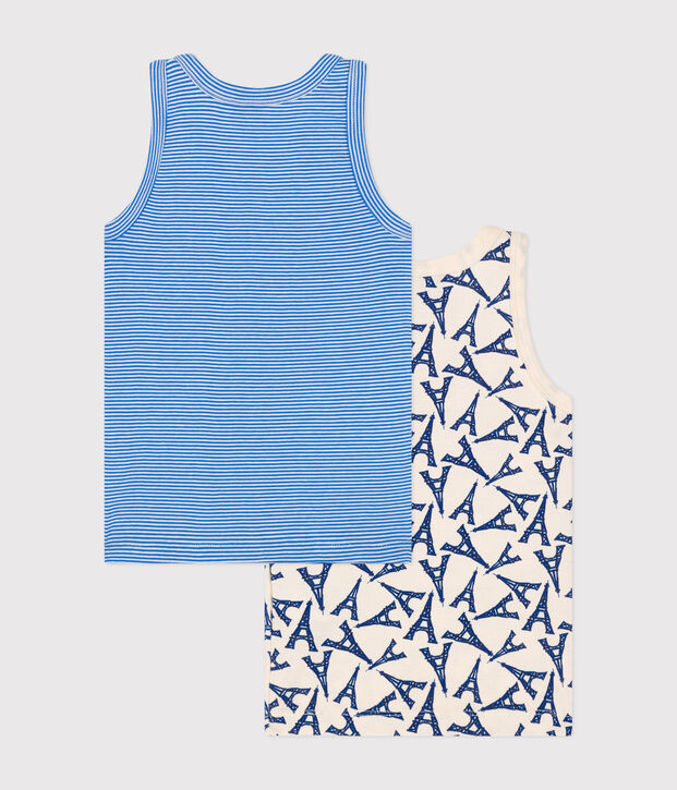 Lot de 2 d&eacute;bardeurs Paris en coton enfant multicouleur