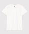 Tee-shirt LE DROIT col rond en coton Femme blanc ECUME