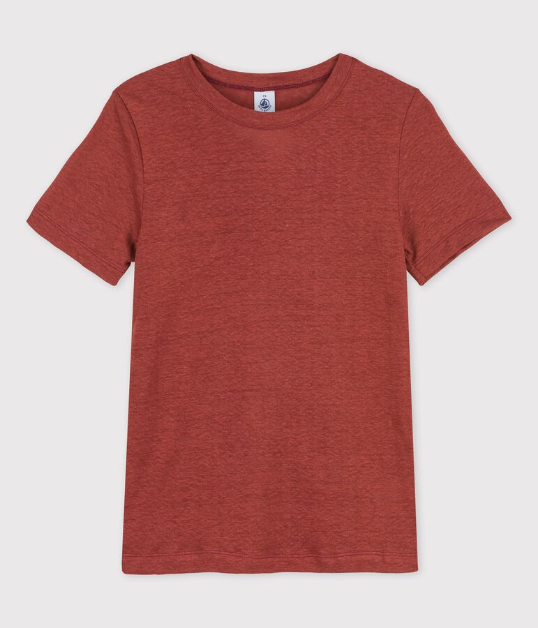 Tee-shirt L'ICONIQUE en lin Femme marron OMBRIE