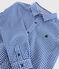 Chemise manches longues en popeline enfant garçon blanc MARSHMALLOW/blanc MULTICO