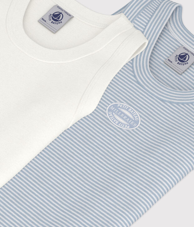 Lot de 2 d&eacute;bardeurs en coton enfant multicouleur