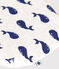 Pochette bébé en coton baleine beige MONTELIMAR/bleu MEDIEVAL
