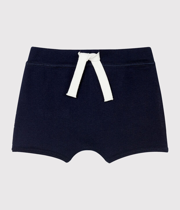 Short b&eacute;b&eacute; mixte uni bleu marine