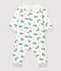 Combinaison longue imprimé ours bébé en coton biologique