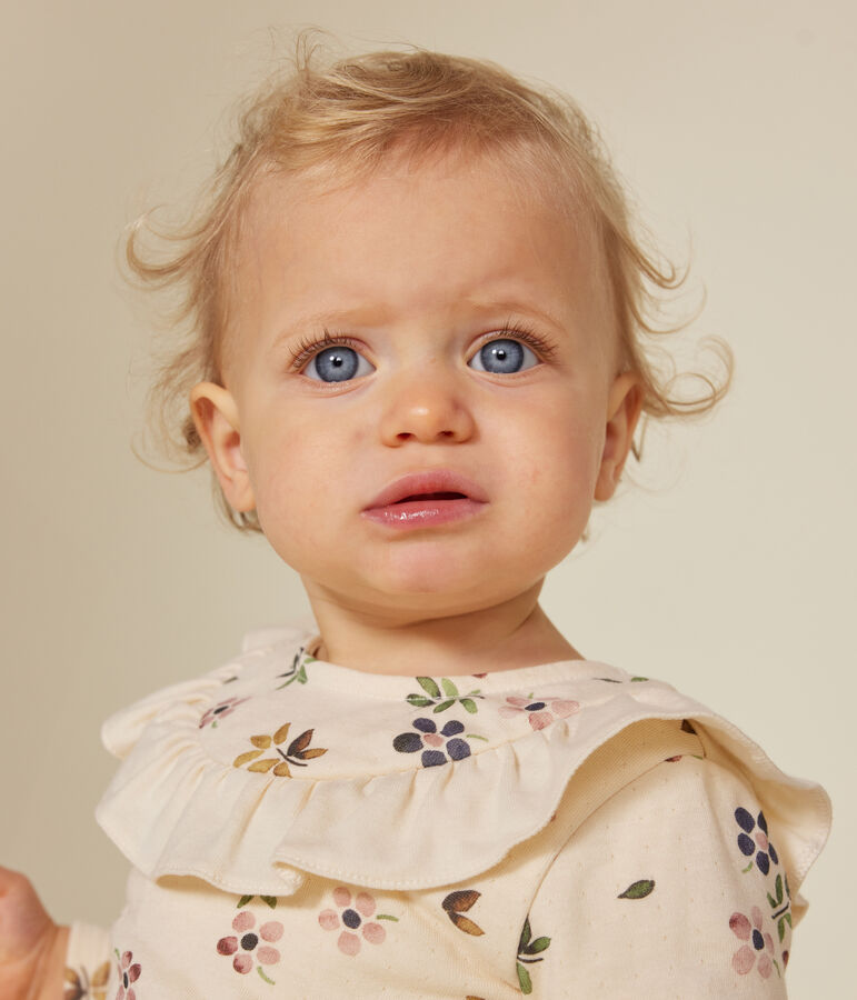 Blouse en tubique b&eacute;b&eacute; blanc AVALANCHE/ MULTICO