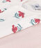 Lot de 2 combinaisons courtes fleurs en coton bébé variante 1