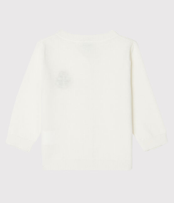 Cardigan bébé garçon blanc MARSHMALLOW