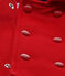 Caban bébé mixte en molleton rouge TERKUIT