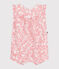 Combicourte bébé en coton sans maches, imprimée cerises roses rose FLEUR/ SPI