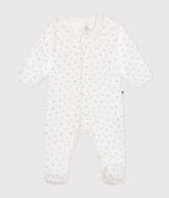 Pyjama imprimé en coton bébé bleu MARSHMALLOW/blanc GOMME