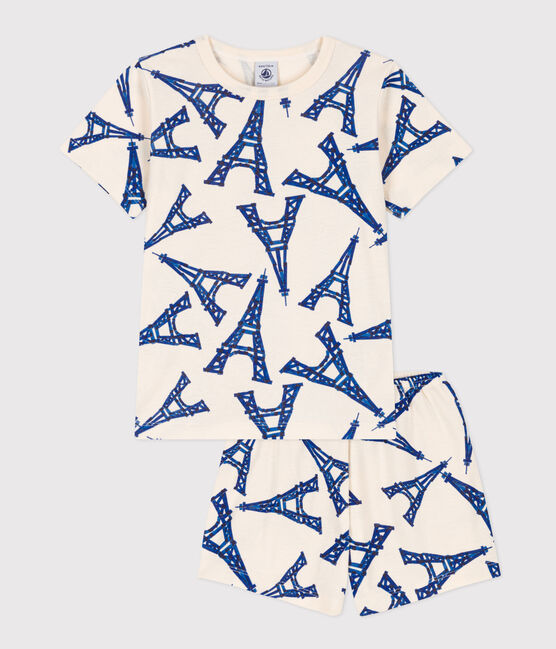 Pyjacourt Paris en coton enfant blanc AVALANCHE/ MULTICO