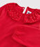 Tee-shirt manches longues enfant fille rouge TERKUIT