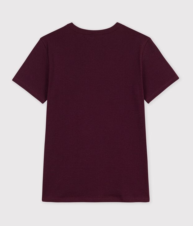 Tee-shirt femme en coton manches courtes uni MOON